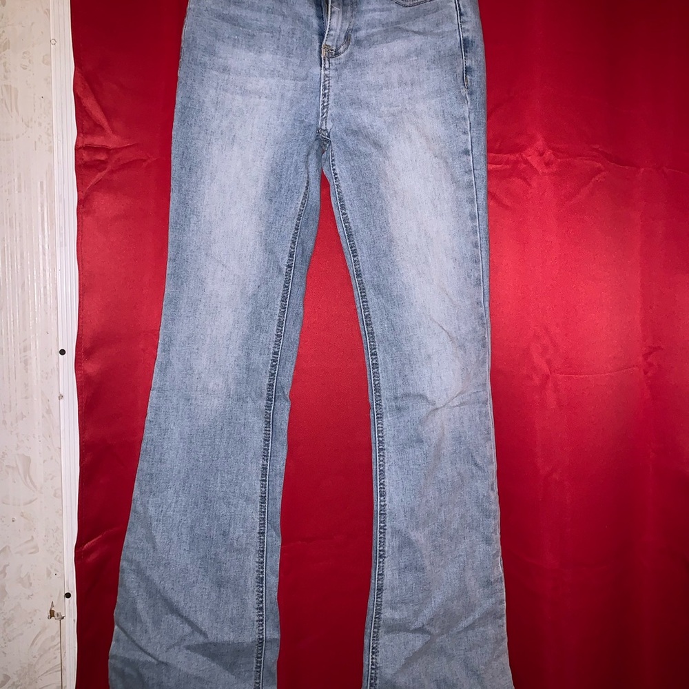 No Boundaries Light Blue Flare Jeans